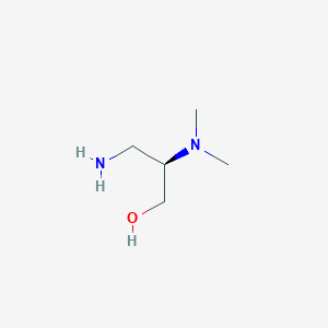 molecular formula C5H14N2O B13464463 (R)-3-Amino-2-(dimethylamino)propan-1-ol 