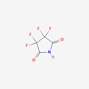 molecular formula C4HF4NO2 B1346448 Tetrafluorosuccinimide CAS No. 377-33-3