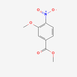 molecular formula C9H9NO5 B1346451 3-甲氧基-4-硝基苯甲酸甲酯 CAS No. 5081-37-8