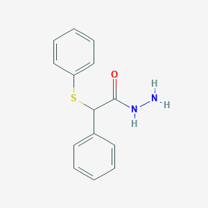 molecular formula C14H14N2OS B1346453 2-Phenyl-2-(phenylthio)acetohydrazide CAS No. 32121-53-2
