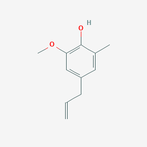 molecular formula C11H14O2 B13464548 o-Methoxy-o-methyl-p-allylphenol CAS No. 186743-26-0