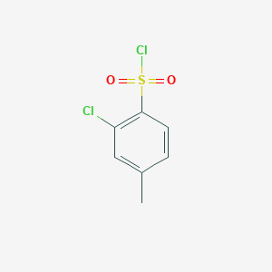 molecular formula C7H6Cl2O2S B1346457 2-Chloro-4-methylbenzenesulfonyl chloride CAS No. 55311-94-9