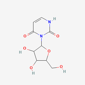 molecular formula C9H12N2O6 B1346458 3-[3,4-dihydroxy-5-(hydroxymethyl)oxolan-2-yl]-1H-pyrimidine-2,4-dione CAS No. 6745-33-1