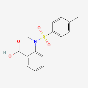 molecular formula C15H15NO4S B1346459 Benzoic acid, 2-[methyl[(4-methylphenyl)sulfonyl]amino]- CAS No. 19577-80-1