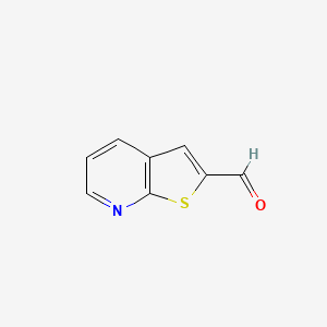 molecular formula C8H5NOS B1346461 噻吩并[2,3-b]吡啶-2-甲醛 CAS No. 53174-98-4