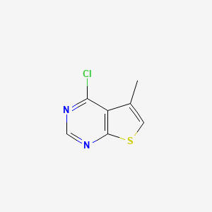 molecular formula C7H5ClN2S B1346463 4-Chloro-5-methylthieno[2,3-d]pyrimidine CAS No. 43088-67-1
