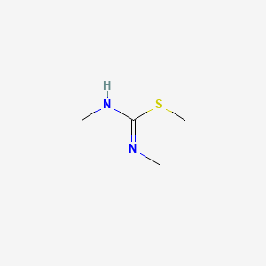 molecular formula C4H10N2S B1346470 1,2,3-Trimethylisothiourea CAS No. 2986-23-4