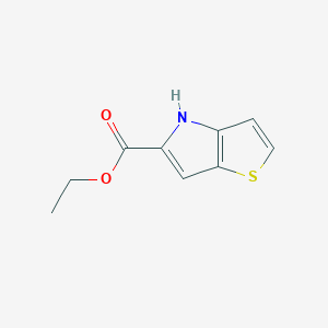 molecular formula C9H9NO2S B1346472 ethyl 4H-thieno[3,2-b]pyrrole-5-carboxylate CAS No. 46193-76-4