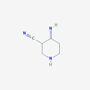 molecular formula C6H9N3 B1346474 3-Cyano-4-iminopiperidine CAS No. 20373-91-5