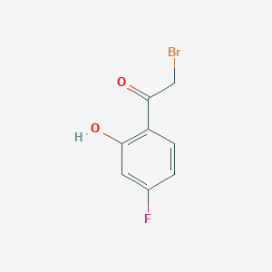 molecular formula C8H6BrFO2 B1346476 4-Fluoro-2-hydroxyphenacyl bromide CAS No. 866863-55-0