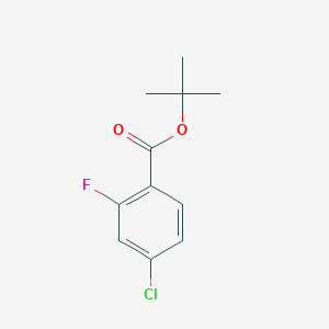 molecular formula C11H12ClFO2 B1346478 tert-Butyl 4-chloro-2-fluorobenzoate CAS No. 941294-14-0