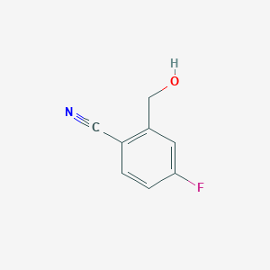 molecular formula C8H6FNO B1346480 4-Fluoro-2-(hydroxymethyl)benzonitrile CAS No. 1000339-93-4