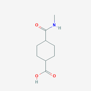 molecular formula C9H15NO3 B13464802 Rac-(1r,4r)-4-(methylcarbamoyl)cyclohexane-1-carboxylic acid 