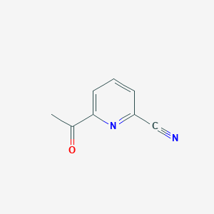 molecular formula C8H6N2O B134649 6-Acetylpicolinonitrile CAS No. 159307-02-5