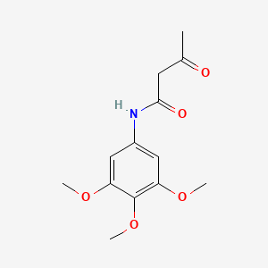 molecular formula C13H17NO5 B1346491 3,4,5-Trimethoxy-acetoacetanilide CAS No. 2894-18-0
