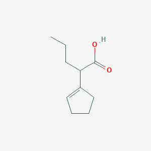 molecular formula C10H16O2 B1346497 2-(Cyclopenten-1-yl)pentanoic acid CAS No. 92000-99-2