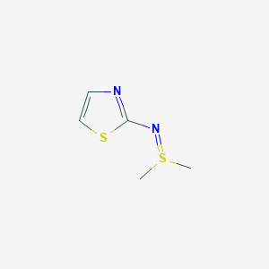 molecular formula C5H8N2S2 B134650 Dimethyl(1,3-thiazol-2-ylimino)-lambda4-sulfane CAS No. 149733-00-6