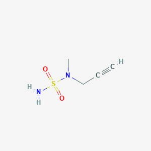 molecular formula C4H8N2O2S B13465084 [Methyl(prop-2-yn-1-yl)sulfamoyl]amine 