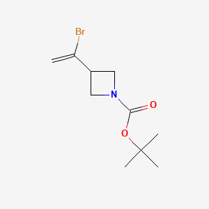 molecular formula C10H16BrNO2 B13465093 Tert-butyl 3-(1-bromoethenyl)azetidine-1-carboxylate 
