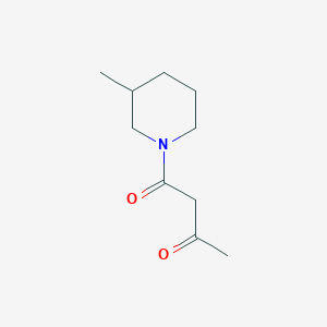 molecular formula C10H17NO2 B1346510 1-(3-Methylpiperidin-1-yl)butane-1,3-dione CAS No. 92671-71-1