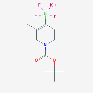 molecular formula C11H18BF3KNO2 B13465110 Potassium (1-(tert-butoxycarbonyl)-5-methyl-1,2,3,6-tetrahydropyridin-4-yl)trifluoroborate 