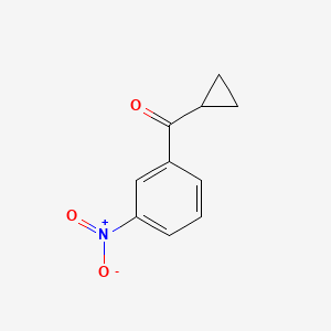 molecular formula C10H9NO3 B1346512 Cyclopropyl(3-nitrophenyl)methanone CAS No. 5680-51-3