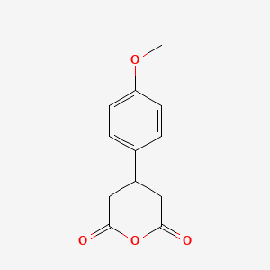molecular formula C12H12O4 B1346513 4-(4-Methoxyphenyl)oxane-2,6-dione CAS No. 57171-24-1