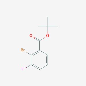 molecular formula C11H12BrFO2 B13465148 Tert-butyl 2-bromo-3-fluorobenzoate 