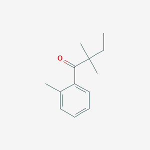 molecular formula C13H18O B1346517 2',2,2-Trimethylbutyrophenone CAS No. 66390-57-6