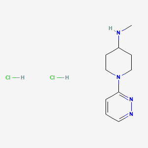 molecular formula C10H18Cl2N4 B13465260 N-methyl-1-(pyridazin-3-yl)piperidin-4-amine dihydrochloride 