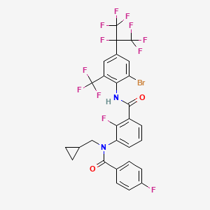 molecular formula C28H17BrF12N2O2 B13465277 Cyproflanilide CAS No. 2375110-88-4