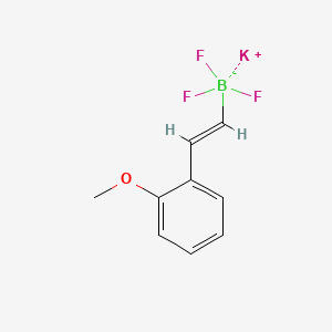 molecular formula C9H9BF3KO B13465287 Potassium (E)-trifluoro(2-methoxystyryl)borate 