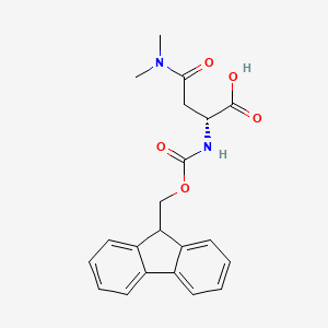 molecular formula C21H22N2O5 B13465336 Fmoc-N,N-dimethyl-D-Asparagine 