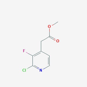 molecular formula C8H7ClFNO2 B13465417 Methyl 2-(2-chloro-3-fluoropyridin-4-yl)acetate 