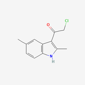 molecular formula C12H12ClNO B1346546 2-chloro-1-(2,5-dimethyl-1H-indol-3-yl)ethanone CAS No. 887569-01-9