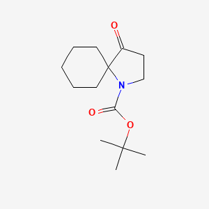 molecular formula C14H23NO3 B13465517 Tert-butyl 4-oxo-1-azaspiro[4.5]decane-1-carboxylate 