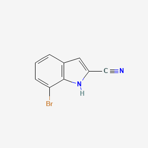 molecular formula C9H5BrN2 B13465698 7-Bromo-1H-indole-2-carbonitrile 