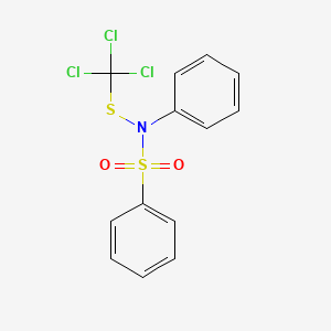 molecular formula C13H10Cl3NO2S2 B1346583 N-Phenyl-N-((trichloromethyl)thio)benzenesulfonamide CAS No. 2280-49-1