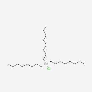 molecular formula C24H51ClSn B1346589 Trioctyltin chloride CAS No. 2587-76-0