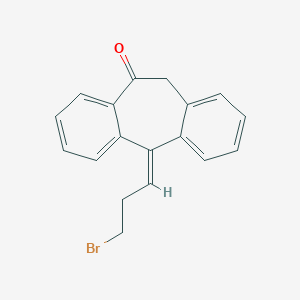 molecular formula C18H15BrO B134659 (5Z)-5-(3-Bromopropylidene)-5,11-dihydro-10H-dibenzo[a,d]cyclohepten-10-one CAS No. 156458-92-3