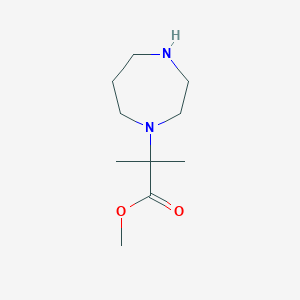molecular formula C10H20N2O2 B13465953 Methyl 2-(1,4-diazepan-1-yl)-2-methylpropanoate 