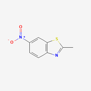 molecular formula C8H6N2O2S B1346597 2-Methyl-6-nitrobenzothiazole CAS No. 2941-63-1
