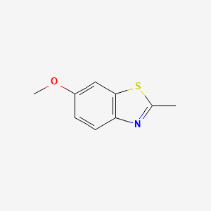 molecular formula C9H9NOS B1346599 6-Methoxy-2-methylbenzothiazole CAS No. 2941-72-2