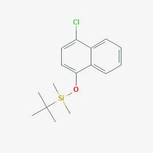 molecular formula C16H21ClOSi B13466057 tert-Butyl((4-chloronaphthalen-1-yl)oxy)dimethylsilane 
