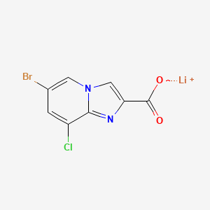 molecular formula C8H3BrClLiN2O2 B13466061 Lithium(1+) 6-bromo-8-chloroimidazo[1,2-a]pyridine-2-carboxylate 