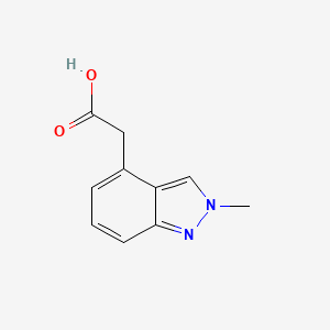 molecular formula C10H10N2O2 B13466086 2-(2-methyl-2H-indazol-4-yl)acetic acid 