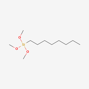 molecular formula C11H26O3Si B1346610 Trimethoxy(octyl)silane CAS No. 3069-40-7