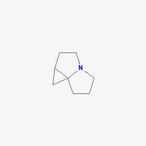 molecular formula C8H13N B134662 5H-Cyclopropa[g]pyrrolizine,hexahydro-(9CI) CAS No. 154875-06-6