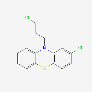 molecular formula C15H13Cl2NS B1346621 2-Chloro-10-(3-chloropropyl)-10H-phenothiazine CAS No. 2765-59-5