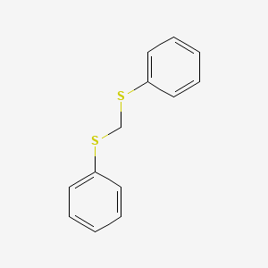 molecular formula C13H12S2 B1346630 双(苯硫基)甲烷 CAS No. 3561-67-9